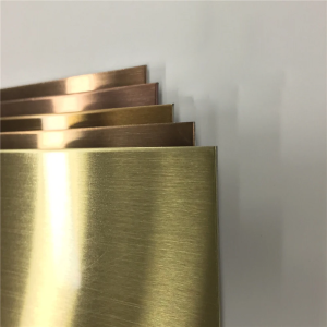 Tấm Inox xước vàng