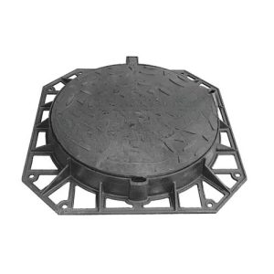 Nắp cống tròn có bản lề bằng gang dẻo MC31