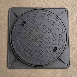 Nắp cống bằng gang MC06 khung vuông EN124 loại B125