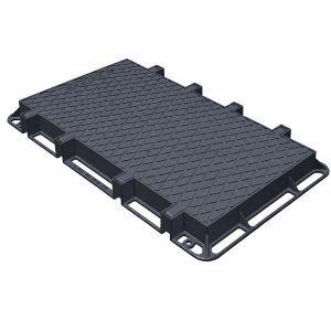 Nắp hố ga viễn thông bằng gang dẻo hình chữ nhật MC09